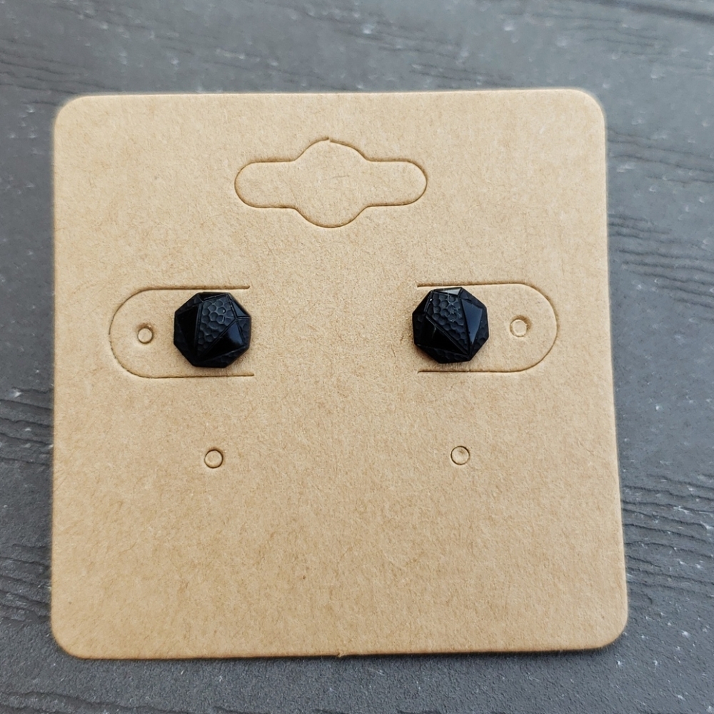 6.5mm Handcrafted Faux Druzy Earrings